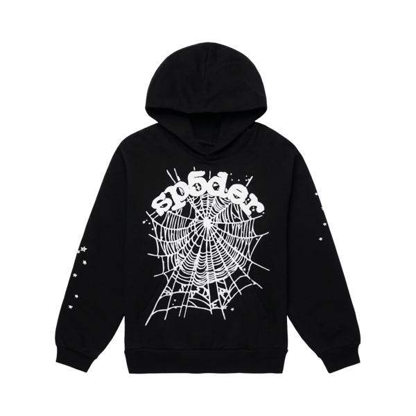 SS24 Black SP5DER Hoodie