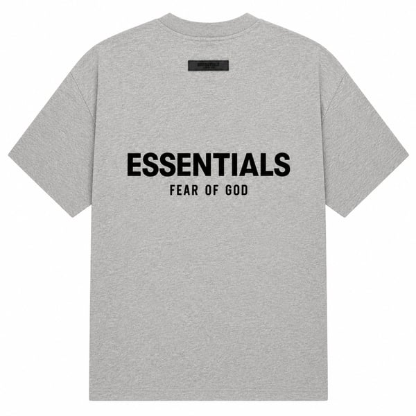 Essentials Tee — Dark Oatmeal back