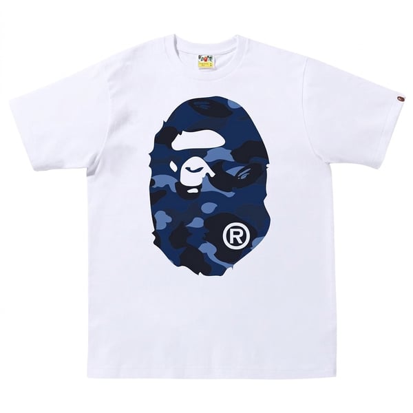 White/Navy Bape Tee