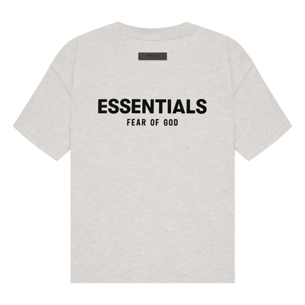 Essentials Tee — Light Oatmeal back